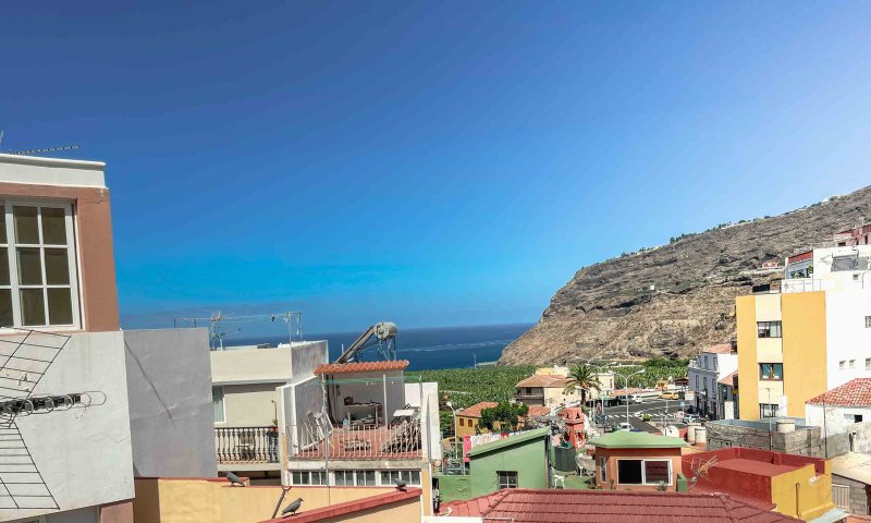 Stadthaus mit Terasse und Meerblick in Tazacorte-Altstadt