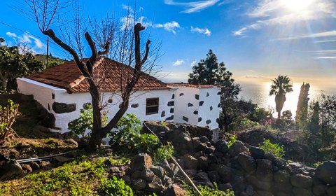 Kanarisches Anwesen mit Meerblick, Obstgarten und Ausbaupotenzial in La Punta auf La Palma.
