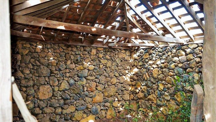 Baugrundstück mit kanarischem Altbestand und Meerblick in El Paso